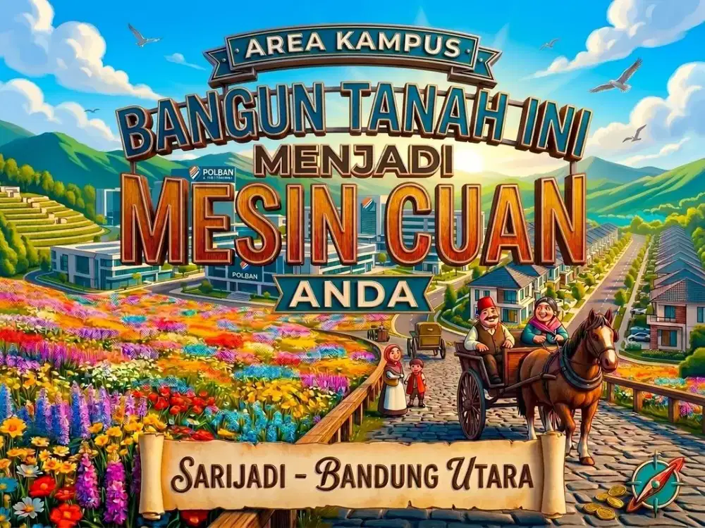 JUAL TANAH DI SARIJADI, SETRADUTA, PASTEUR, BANDUNG KOTA.