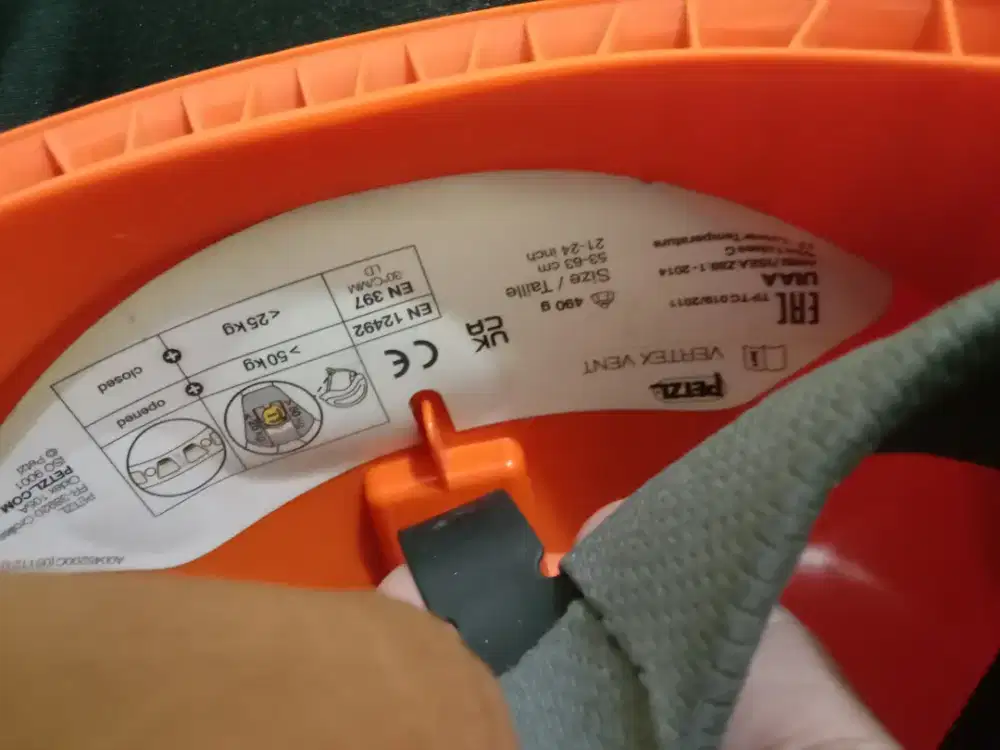 PETZL VERTEX VENT HELMET ORANGE A010CA01 ORIGINAL PETZL