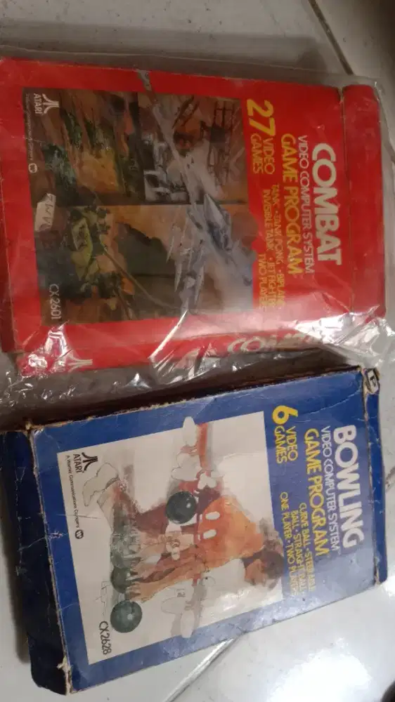 Dua Kaset game atari retro jadul vintage
