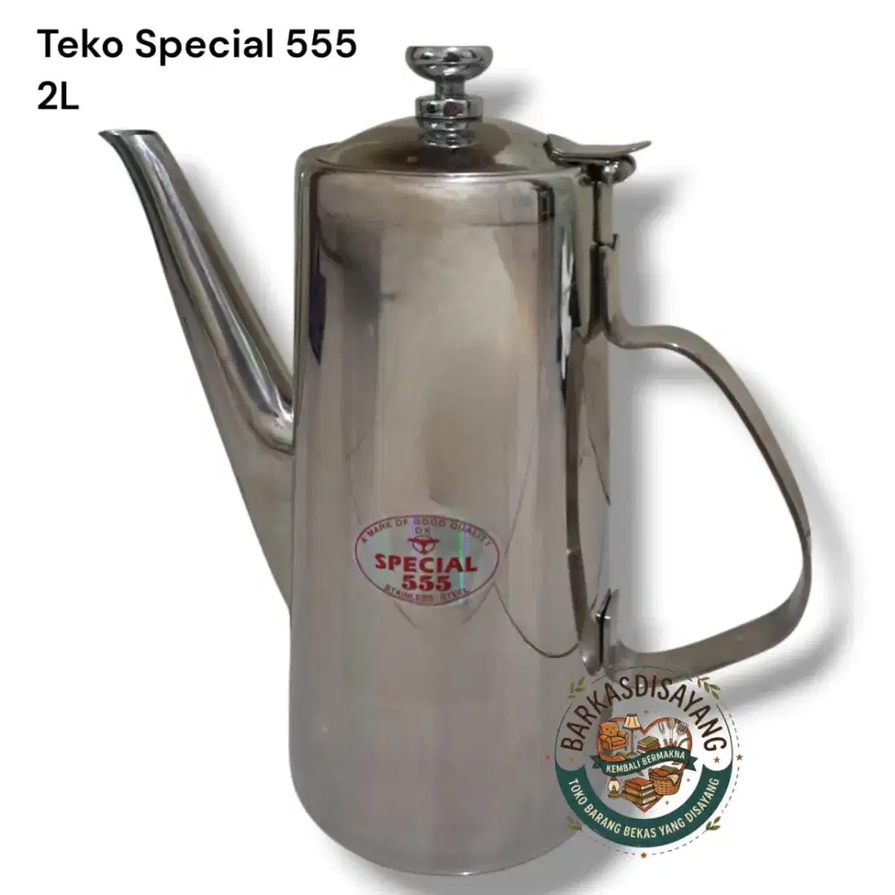 (NEW) JUAL MURAH TEKO TEH KOPI THAI TEA STANLESS STEEL SPECIAL 555 2L