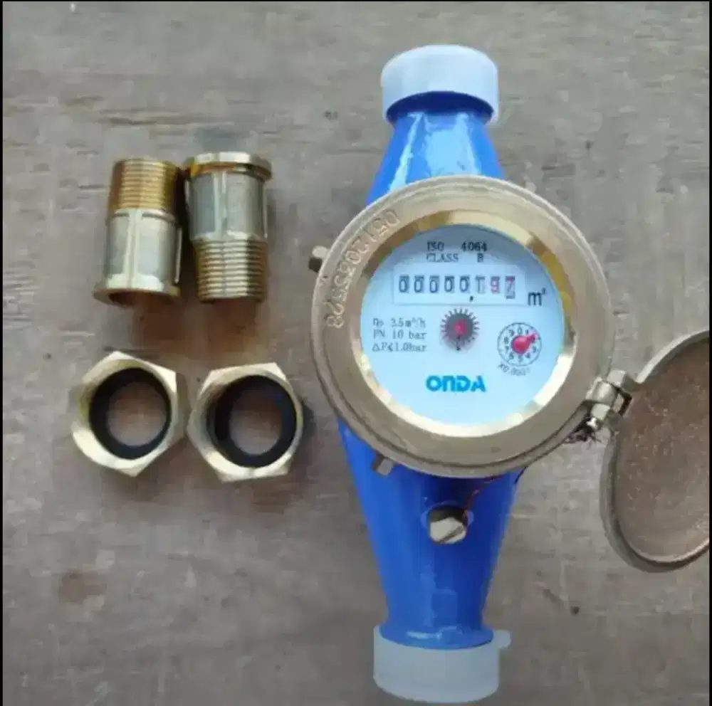 Water Meter ONDA 1 Inch Kuningan Meteran Air