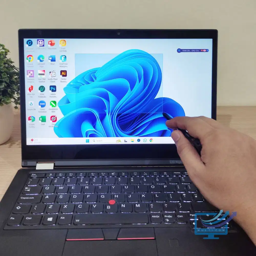 Thinkpad L13 Yoga Flip 360 IPS Ryzen 5 Pro 5675u Ram 16GB SSD 1TB NVME