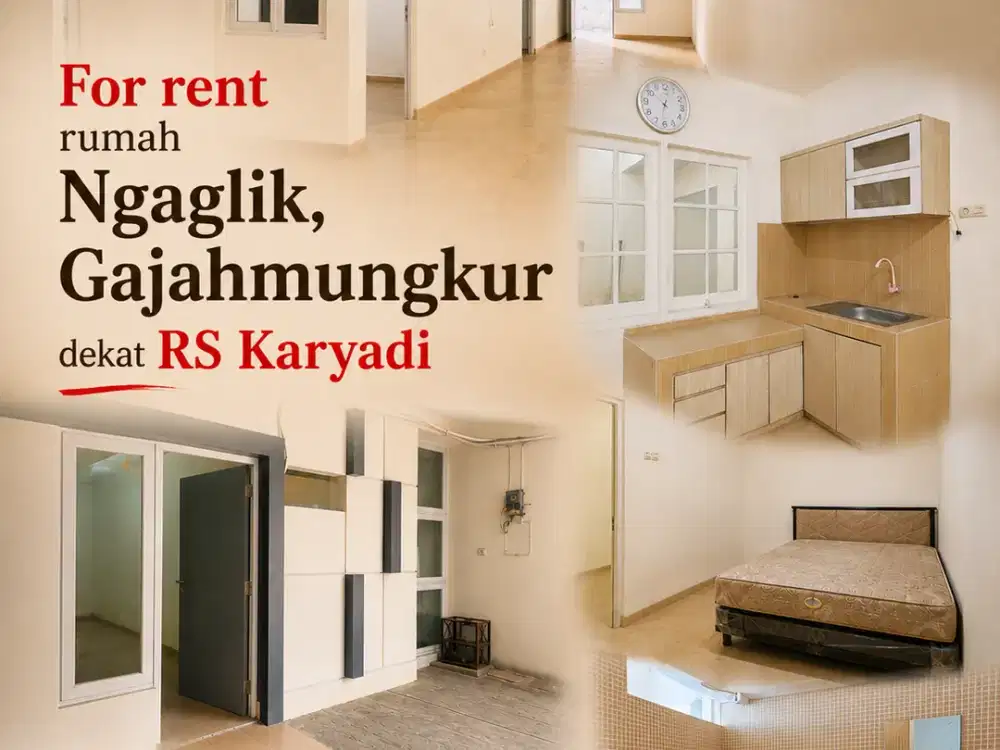 rumah dekat RS Karyadi, Ngaglik, Gajahmungkur, semi-furnished, Semarang