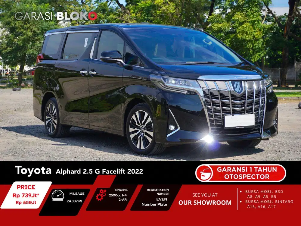 Toyota Alphard 2.5 G ATPM 2022