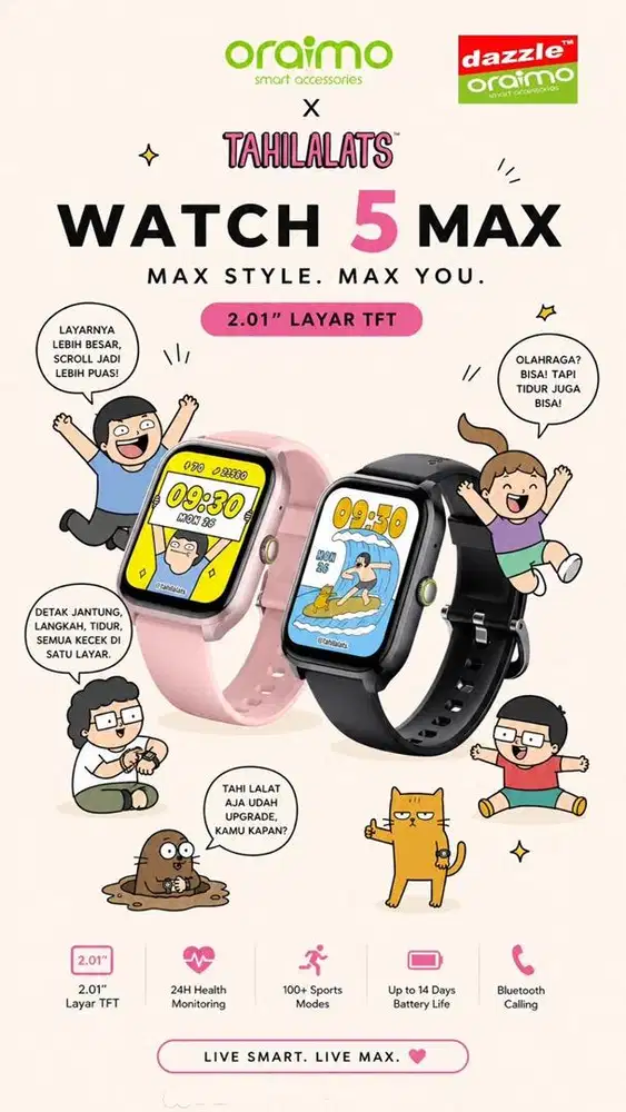 Smartwatch Oraimo Watch 5 Max OSW-804