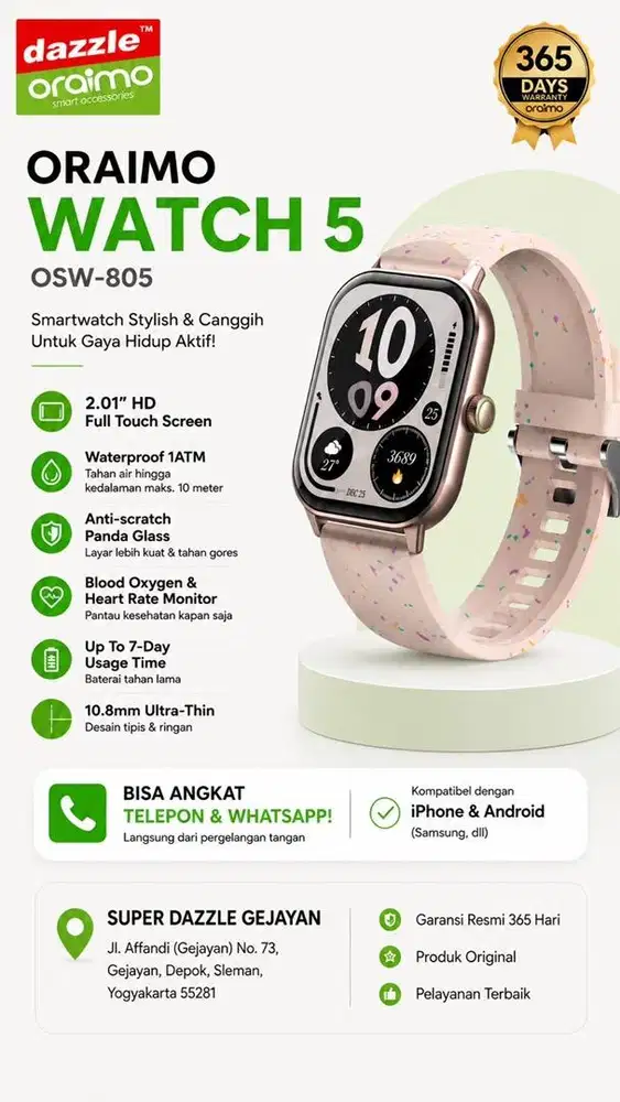 Smartwatch Oraimo Watch 5 OSW-805