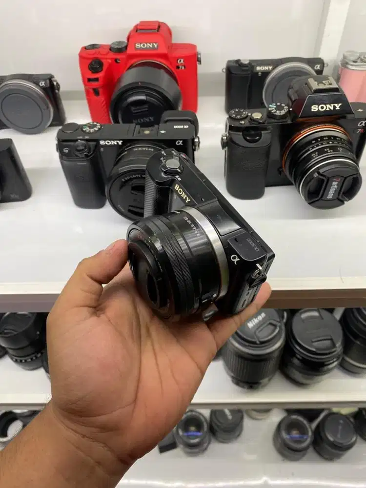 Kamera sony a5000 lensa 16-50 siap pakai