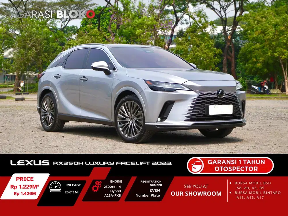 Warranty ON - Lexus RX350h Hybrid Facelift Luxury A25A-FXS 2023