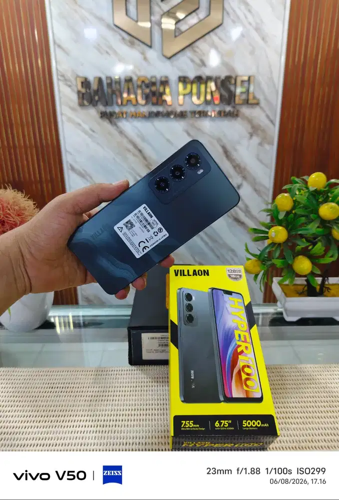Villaon Hyper 100 Ram 6+12Gb/ 128Gb Fullset Mulus Like New Bergaransi