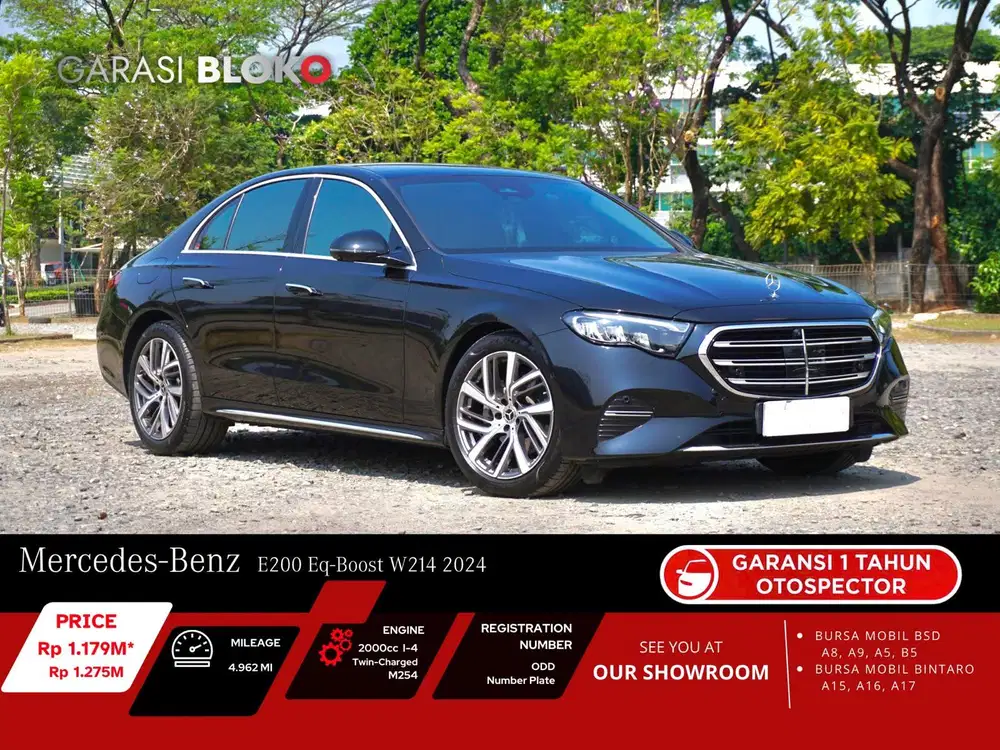Odo 4rb Warranty ON - Mercedes Benz E200 W214 M254 EQ-Boost 2024