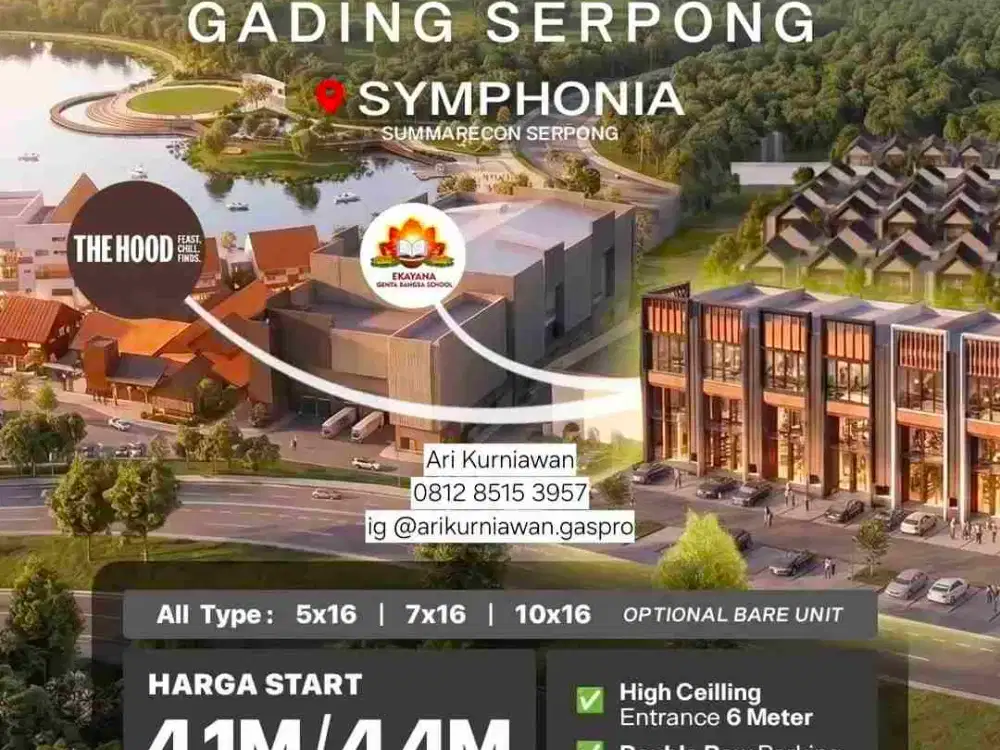 PENJUALAN PERDANA RUKO 3LANTAI STROZZI COMMERCIAL SUMMARECON GET BEST OF THE BEST UNIT POSITION NOW