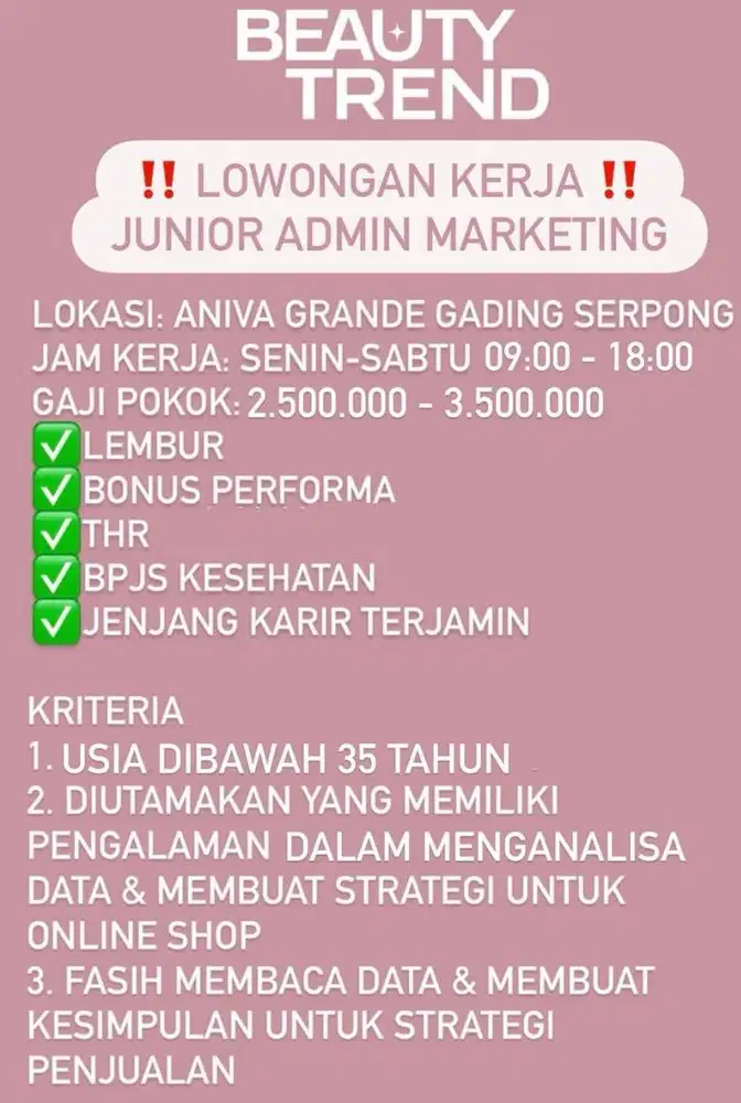 Admin Marketing