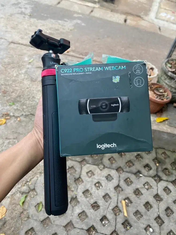 Webcam logitech c922 pro + tripod ulanzi
