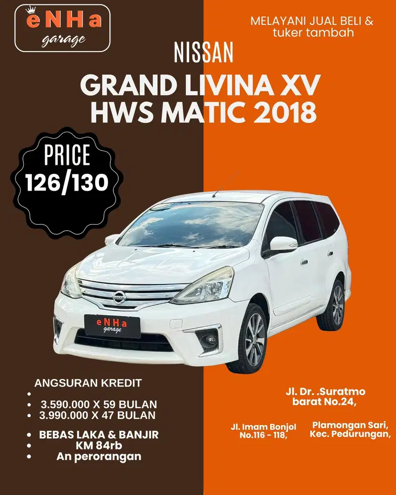 Grand Livina XV HWS Matic 2018