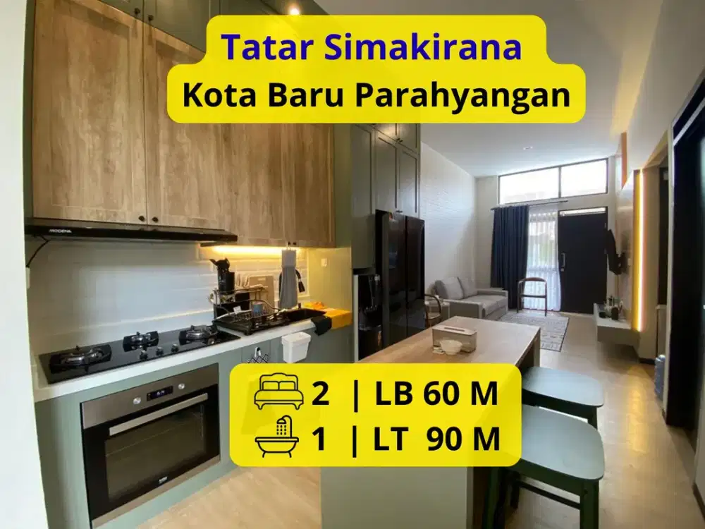 Dijual Rumah Semi Furnished di Tatar Simakirana – Kota Baru Parahyangan LT 90 m² | LB 60 m²