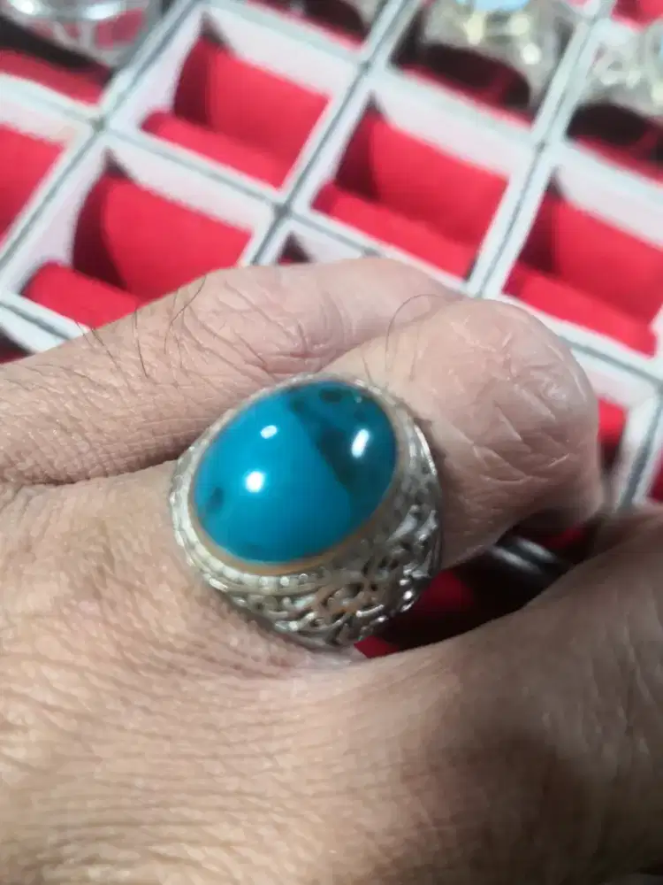 Cincin batu bacan biru