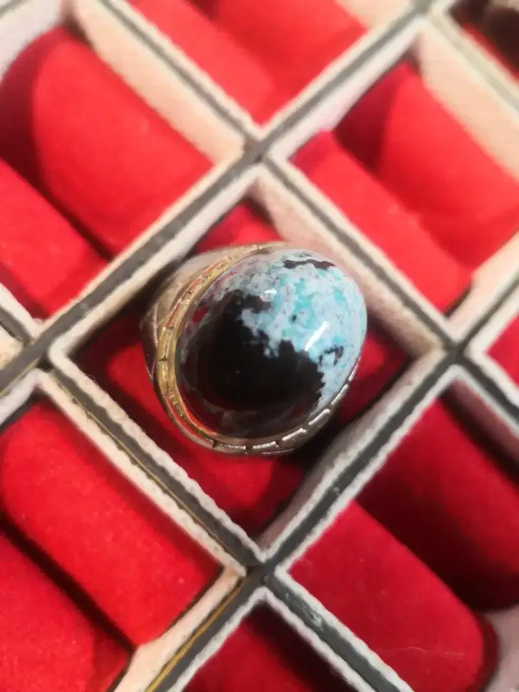 Koleksi cincin batu bacan kembang size kantoran