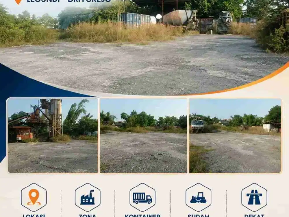 Tanah Industri Gudang/Pabrik Lokasi Strategies Di Legundi- Driyorejo

Lokasi Strategis
Zona Industri
Kontainer 40 ft
Sudah Urukan
Dekat Pintu Tol

LT 15.686m² ( 1.5ha)
Lebar depan 8X 46mtr
(Tanah Ngantong Hokky)
SHM | Barat

Only Rp 2.5Jt/m² Nego

Best De