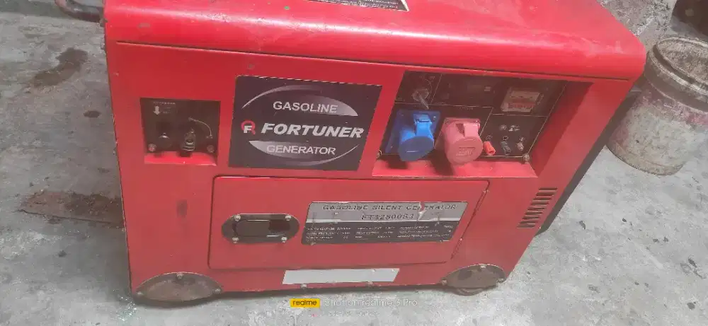 JUAL GENSET SILENT BENSIN FORTUNER 8000 Watt