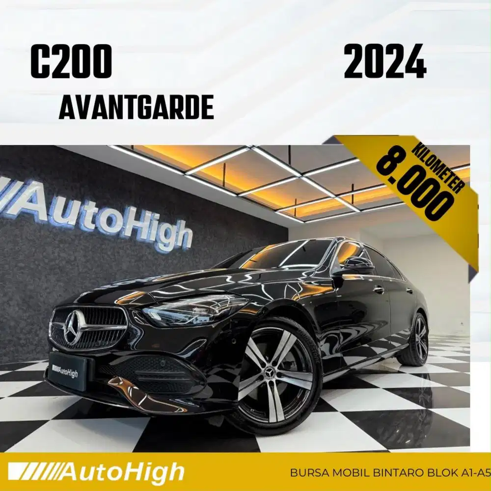 DP10% [Km8.000] C200 Avantgarde 2024 Black Reg 2025 #AUTOHIGH
