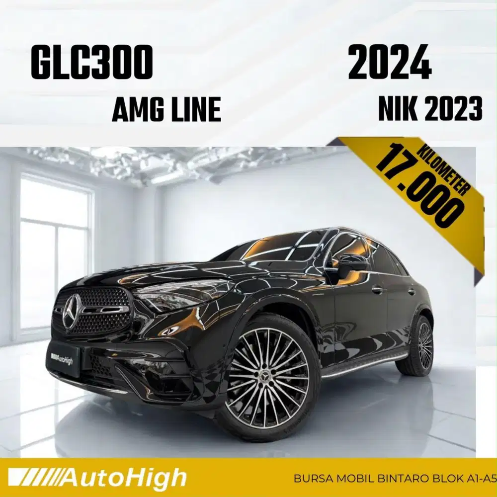 DP10% [Km17.000] GLC300 AMG 2023 Black / GLC 300 Reg 2024 #AUTOHIGH