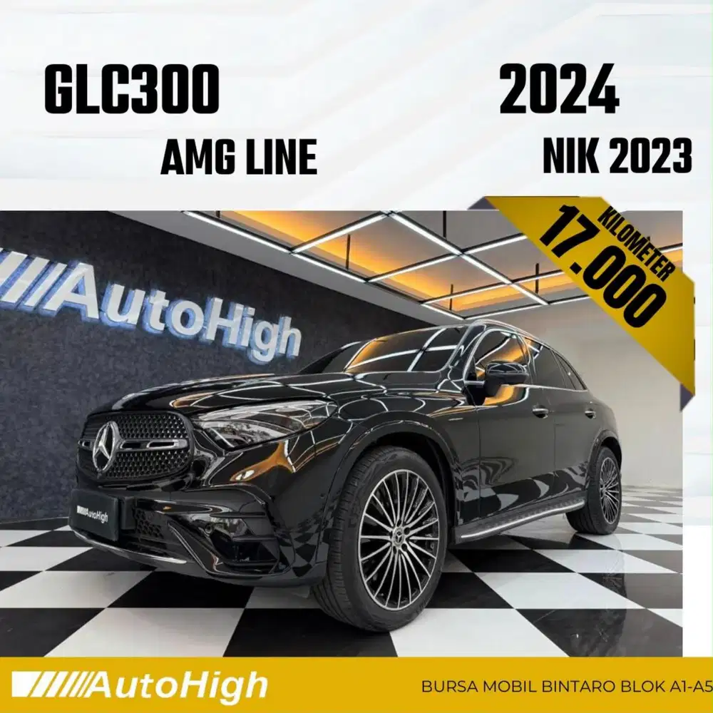 DP10% [Km17.000] GLC300 AMG 2023 Black / GLC 300 Reg 2025 #AUTOHIGH
