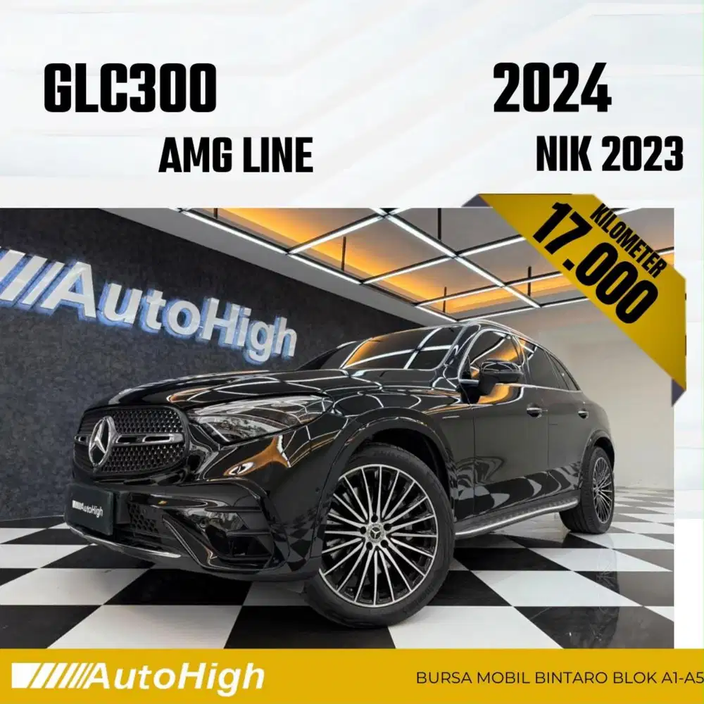 DP10% [Km17.000] GLC300 AMG 2023 Black / GLC 300 Reg 2024 #AUTOHIGH