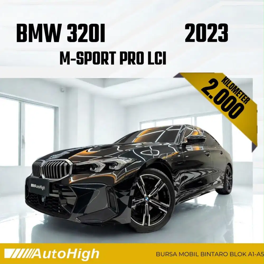 DP10% [Km2.000] 320i M-Sport LCi 2023 Black Reg 2024 #AUTOHIGH