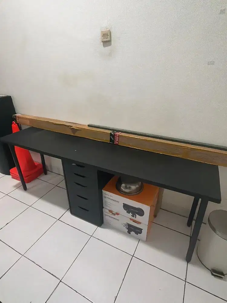 Jual Meja Panjang Hitam Serbaguna