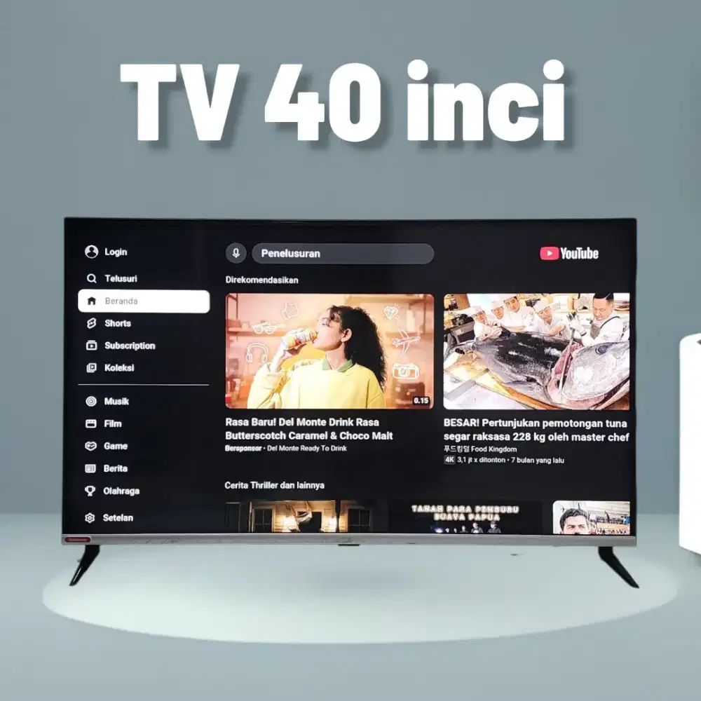 TV 40inci Android Changhong - msih normal lancar
