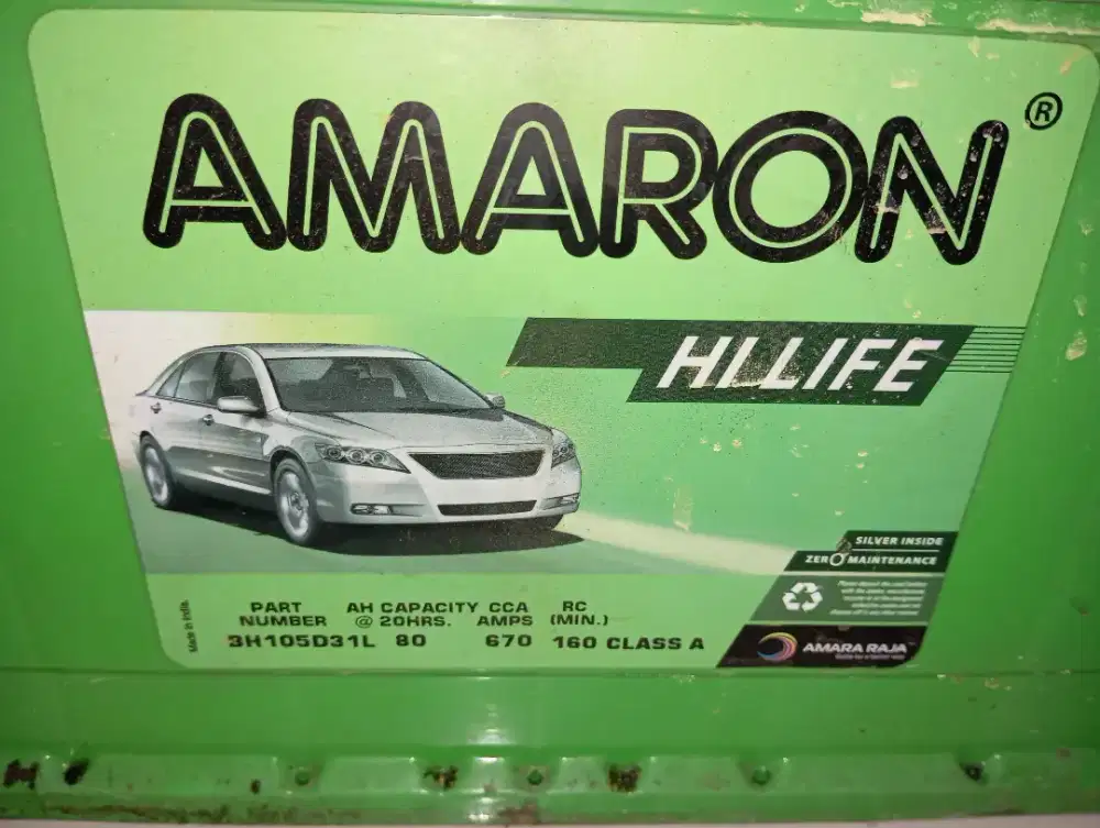 Aki amaron 85ah Pajero Dakar fortuner 3h105d31l diesel Harrier prado