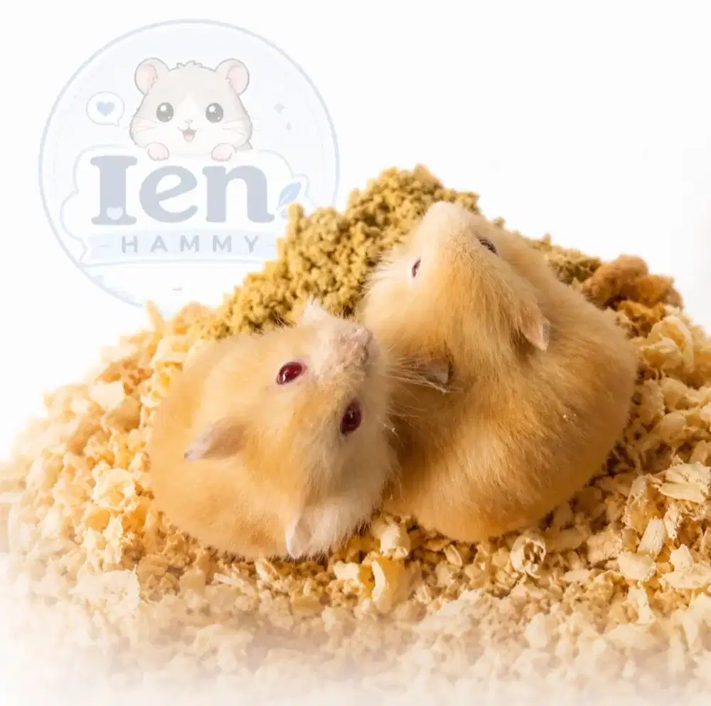 Hamster Winter White Golden Mata Merah