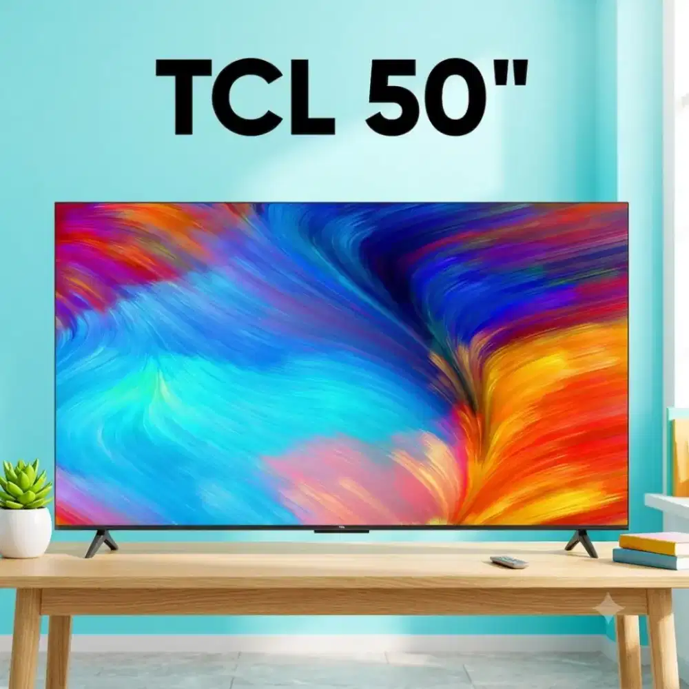 TV TCL 50 inci 4K UHD Android ~ cuma buka kotak aja