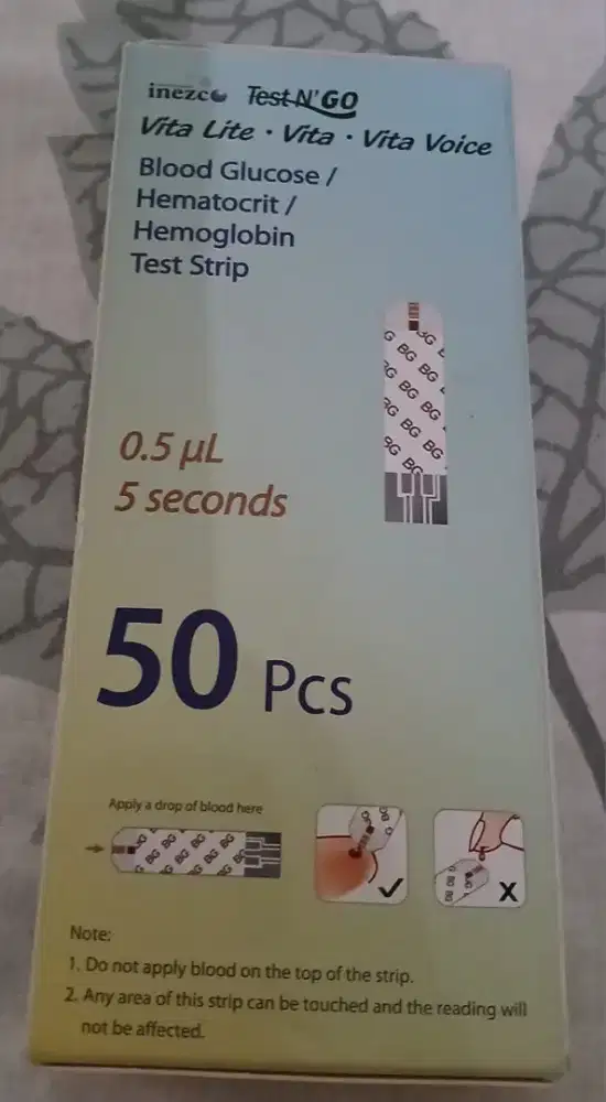 Inezco strip 3 in 1 ( Gula darah, Hematocrit, Hemoglobin ) 50's / box