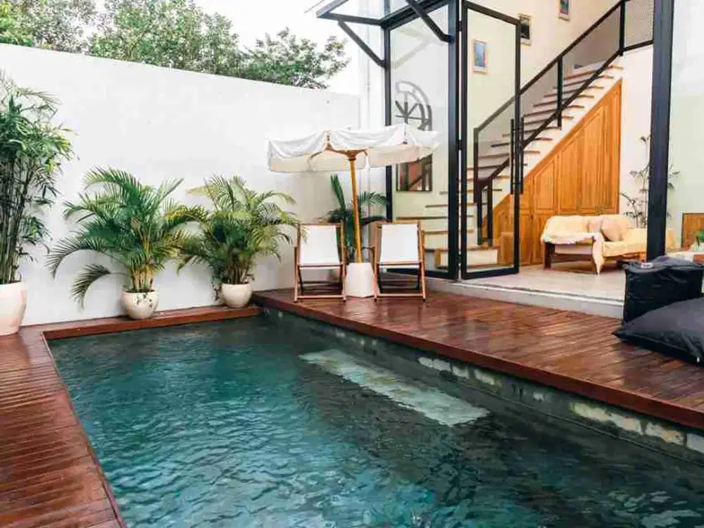 Villa Modern Minimalis Munggu 14 Menit ke Pantai Canggu