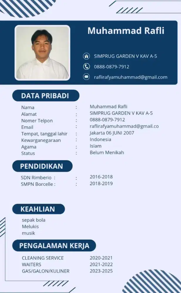 saya membutuhkan pekerjaan