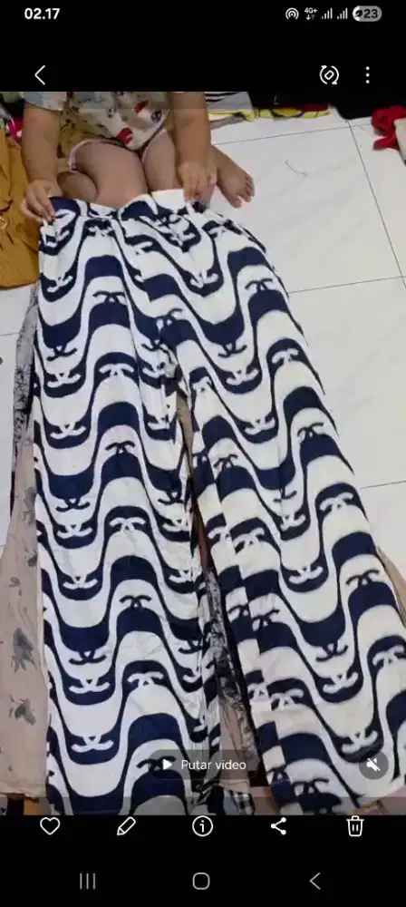 Celana kulot wanita thrifting murah