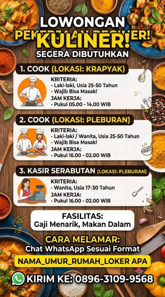 Loker kuliner serabutan