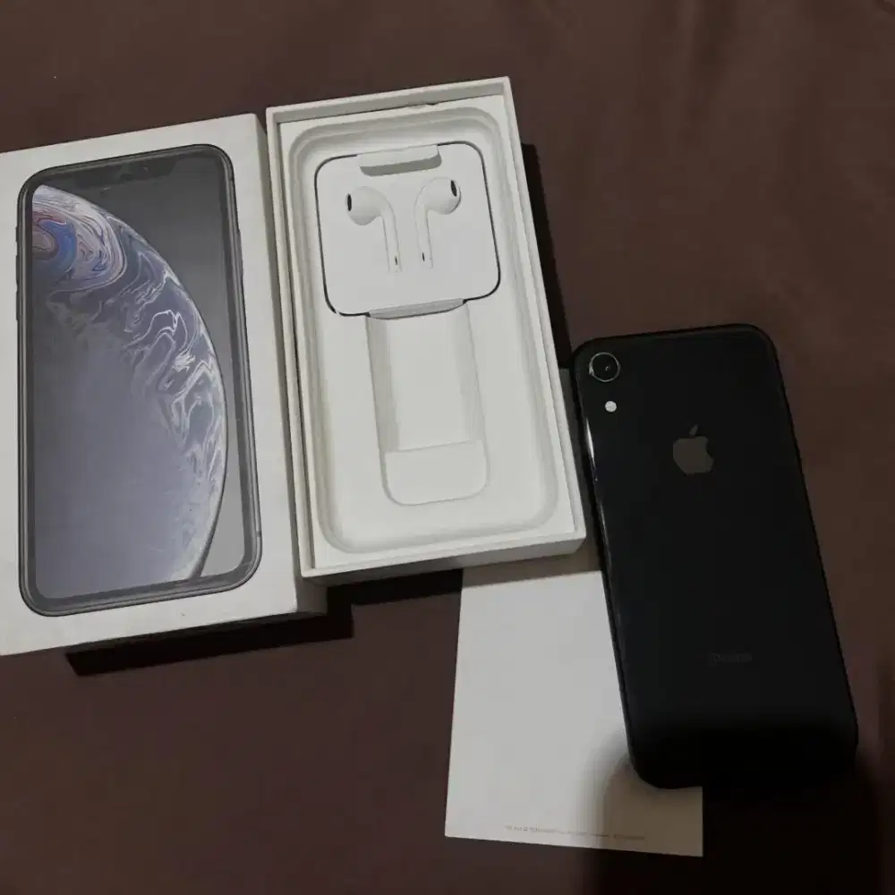 Iphone XR IBOX Resmi Black Fullset