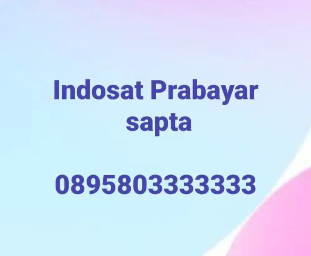 Perdana kartu indosat tri super prabayar