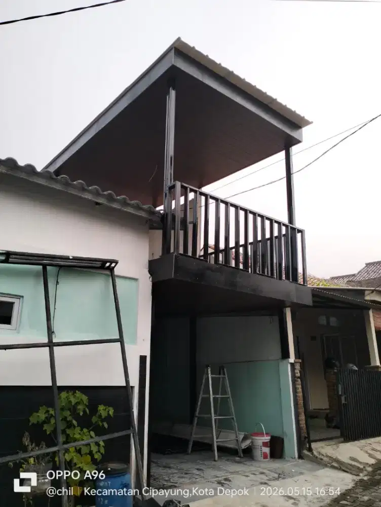 Kanopi balkon mezanine terpasang