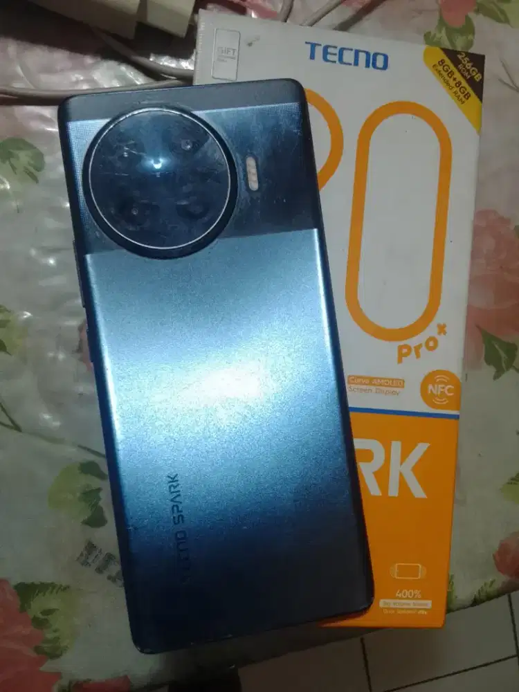 Tecno spark 20 Pro+ 8/256 hp dus minus tc retak tapi aman msh dipake