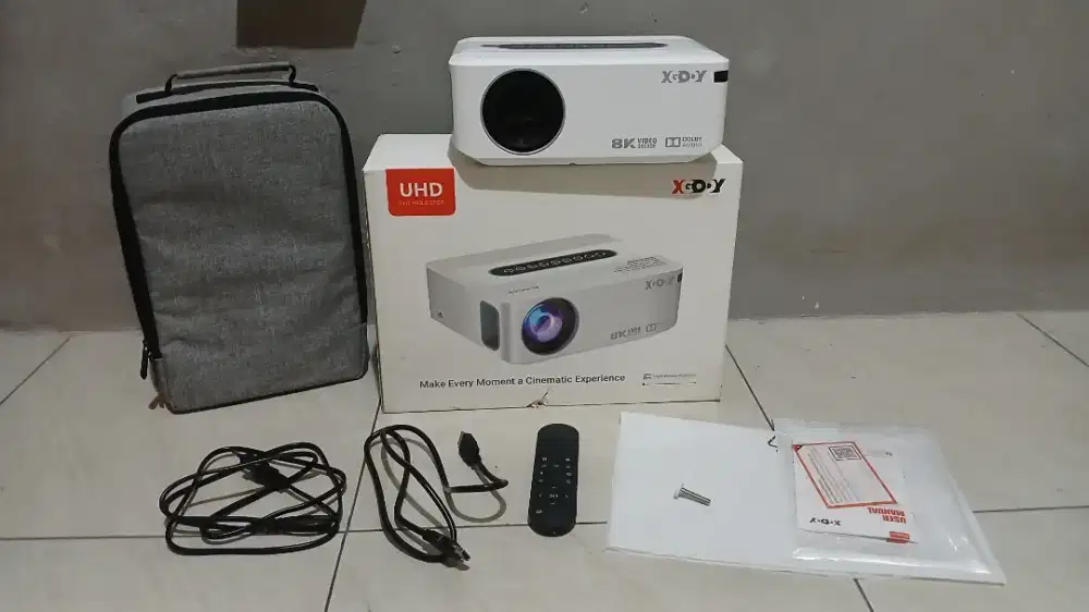 PROYEKTOR XGODY X1 SMART ANDROID 9 (BISA WIFI) (LIKE NEW)