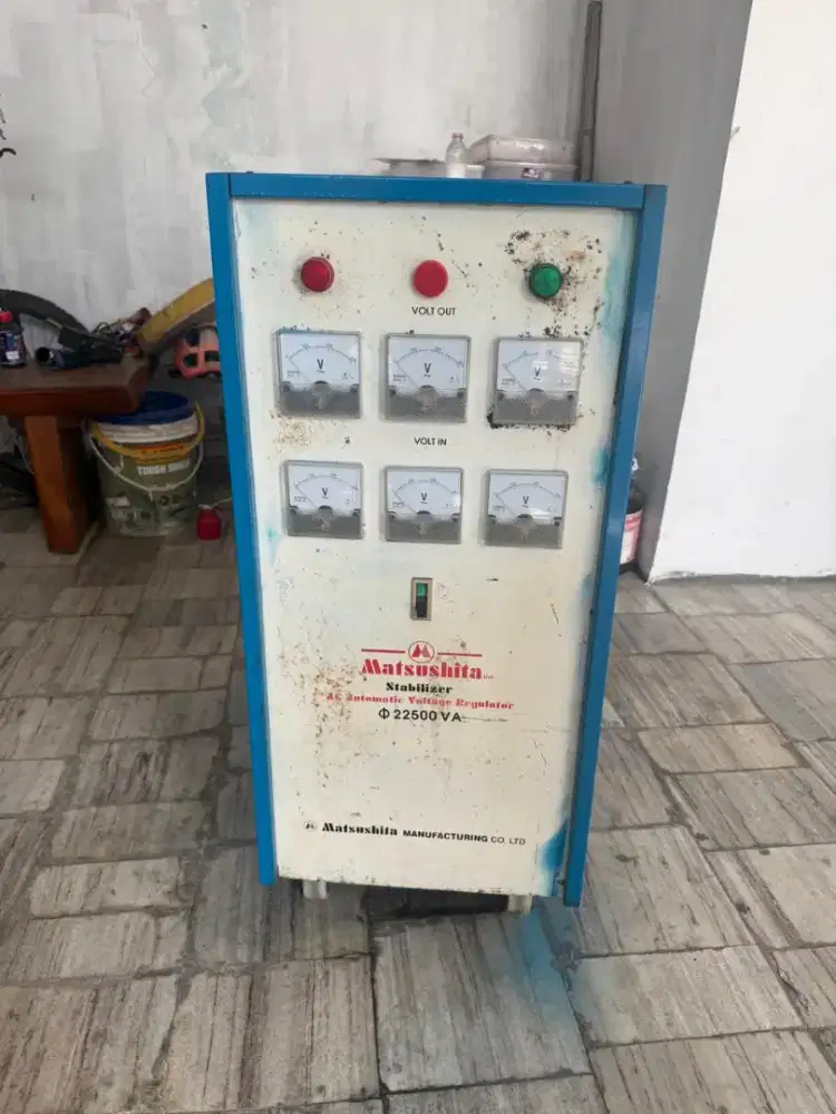 Jual Stabilizer Listrik Matsuhita 25.000 VA (25 KVA) 3 Phase – Bekas