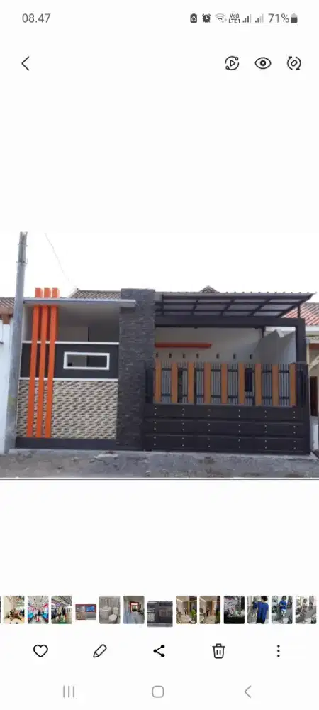 Dikontrakkan rmh + barang bulanan/tahunan (2 jt/16 jt)