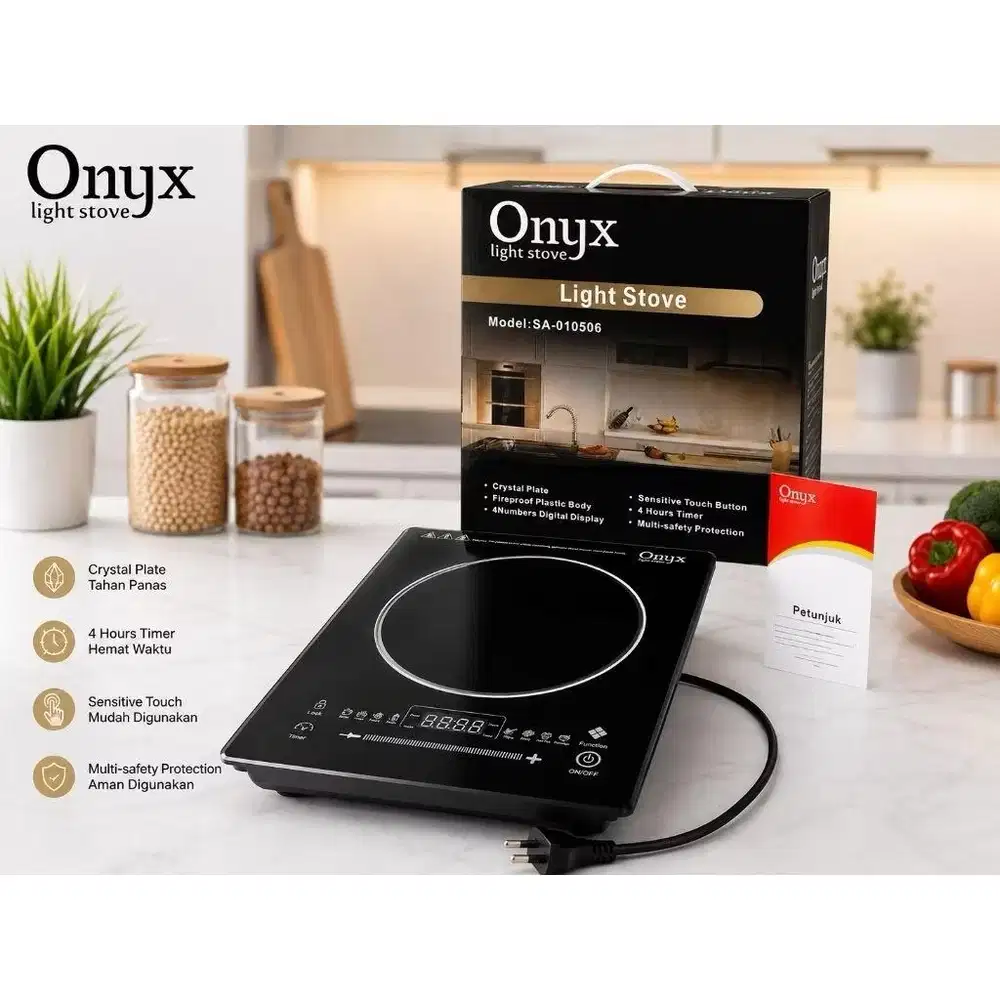 Kompor Listrik Induksi Low watt 200 w onyx murah baru garansi