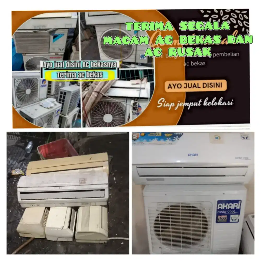 Terima ac bekas rusak