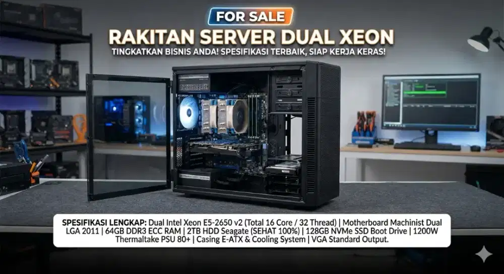 Komputer SERVER  Workstation 2 PROSESSOR   32 Core 16 Threads