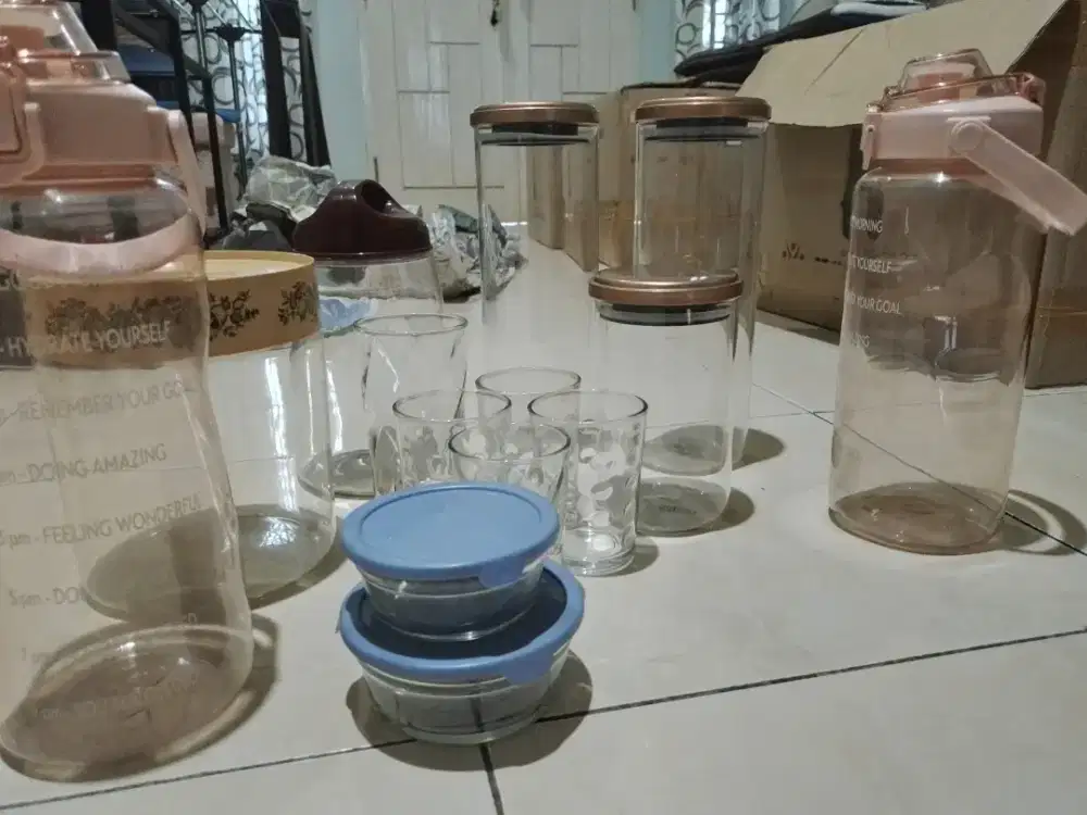 Jual Paket Toples Gelas Botol Minum