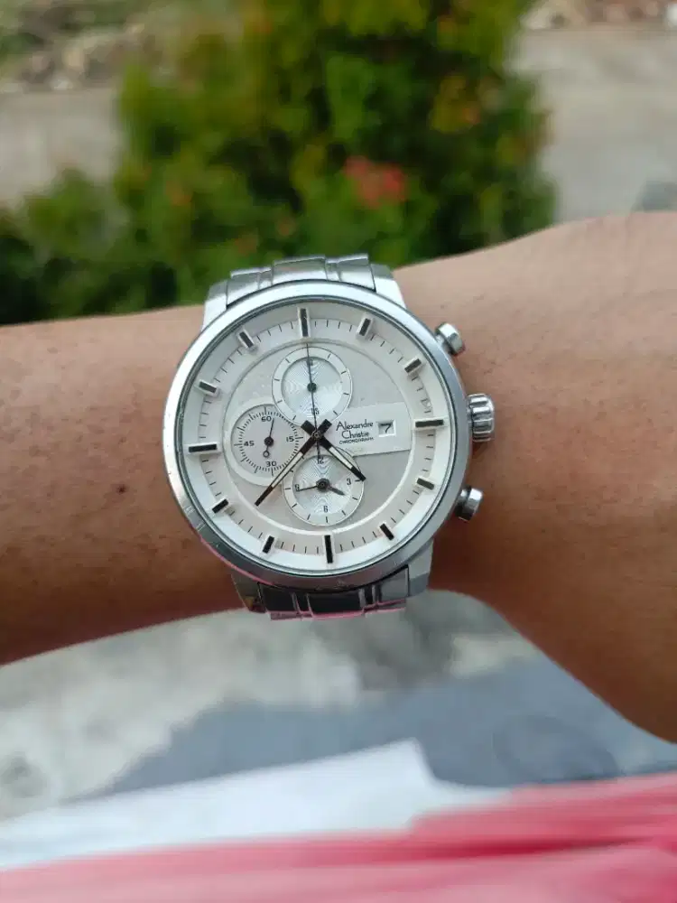 JUAL JAM TANGAN ORIGINAL ALEXANDRE CHRISTIE CHRONOGRAPH